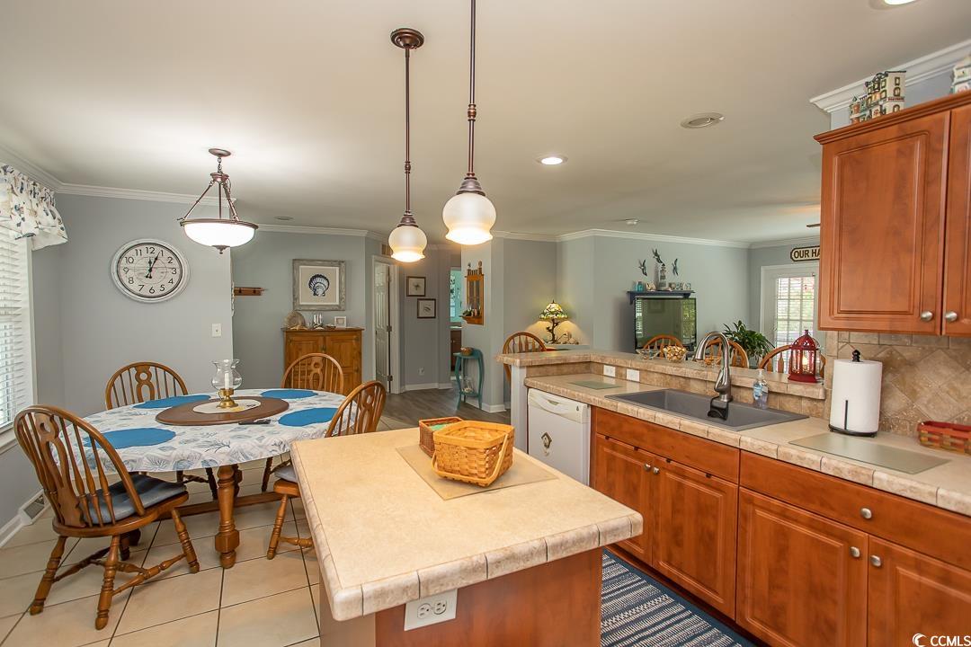 318 Walden Lake Road Conway, SC 29526 - Photo 7 of 33 Kitchen featuring dishwasher, a center island, sin