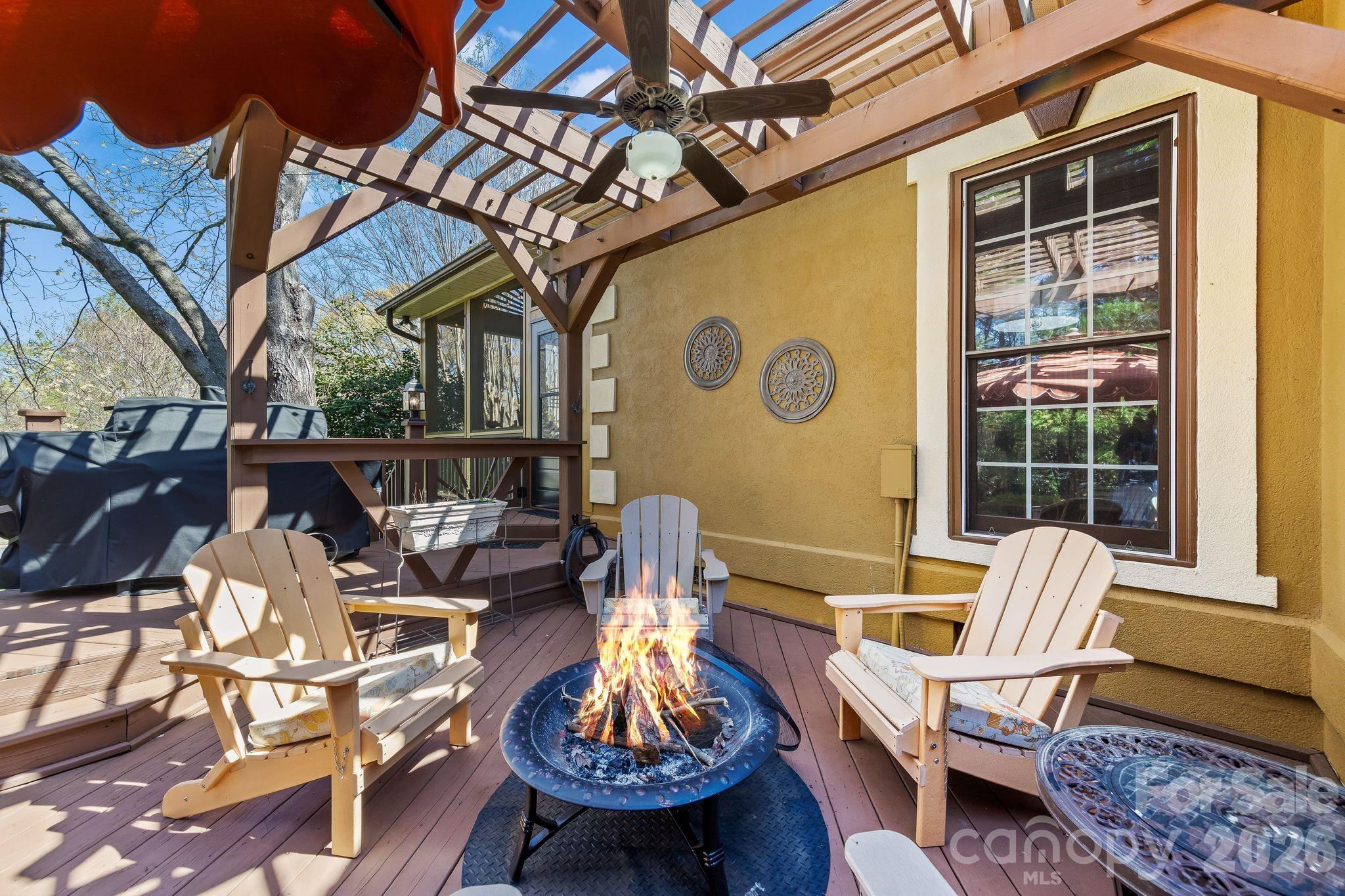 3530 Cardiff Lane Matthews, NC 28104 - Photo 34 of 39 a patio with a table and chairs