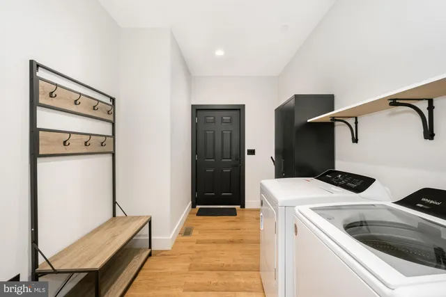 a room with storage and utility