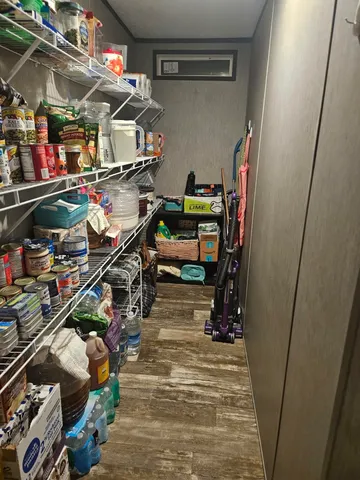 a view of storage and utility room