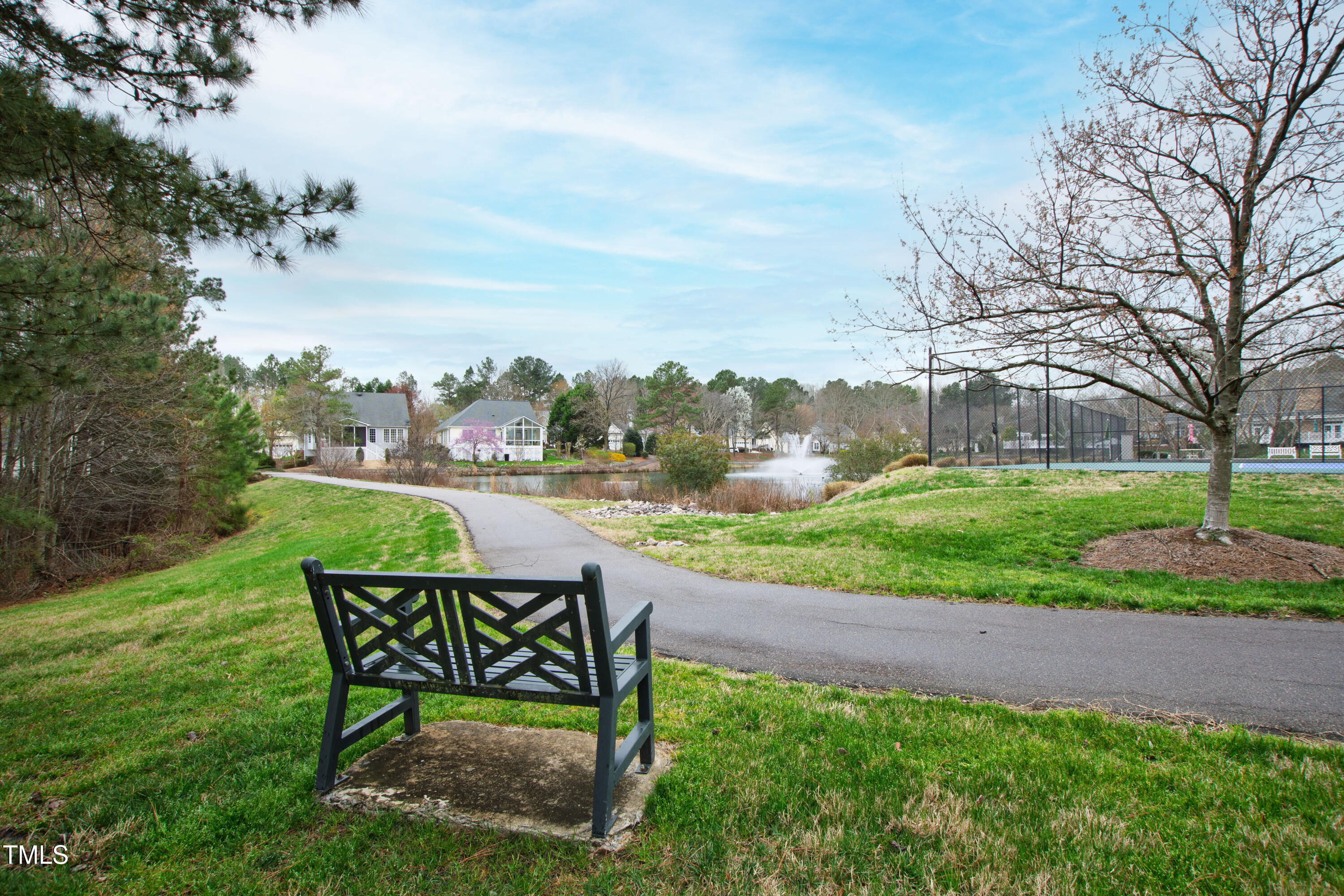 2024 Heritage Pines Drive Cary, NC 27519 - Photo 31 of 31 a view of a park with bench and trees