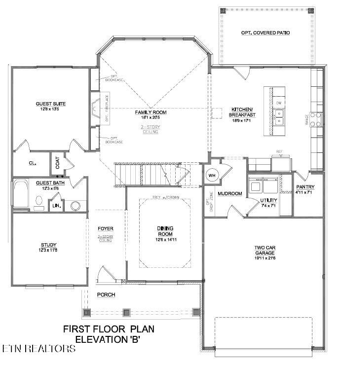 1888 Hickory Reserve Road Knoxville, TN 37932 - Photo 22 of 23 Elevation B 1st Floor