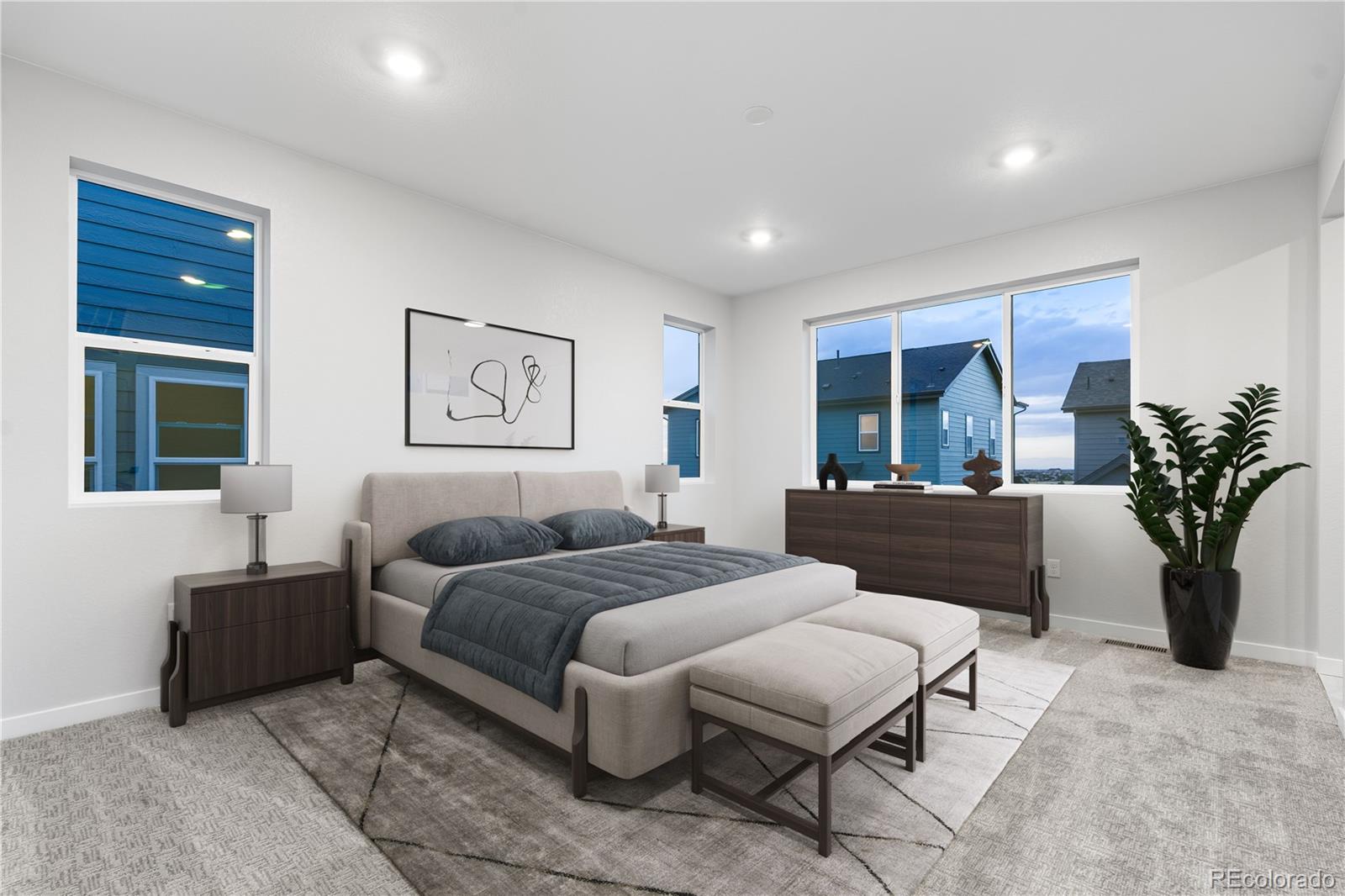 12051 Amplify Circle Lone Tree, CO 80134 - Photo 21 of 34 a living room with furniture potted plant and a window