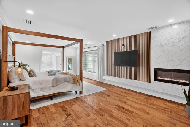 a view of wooden floor in a room