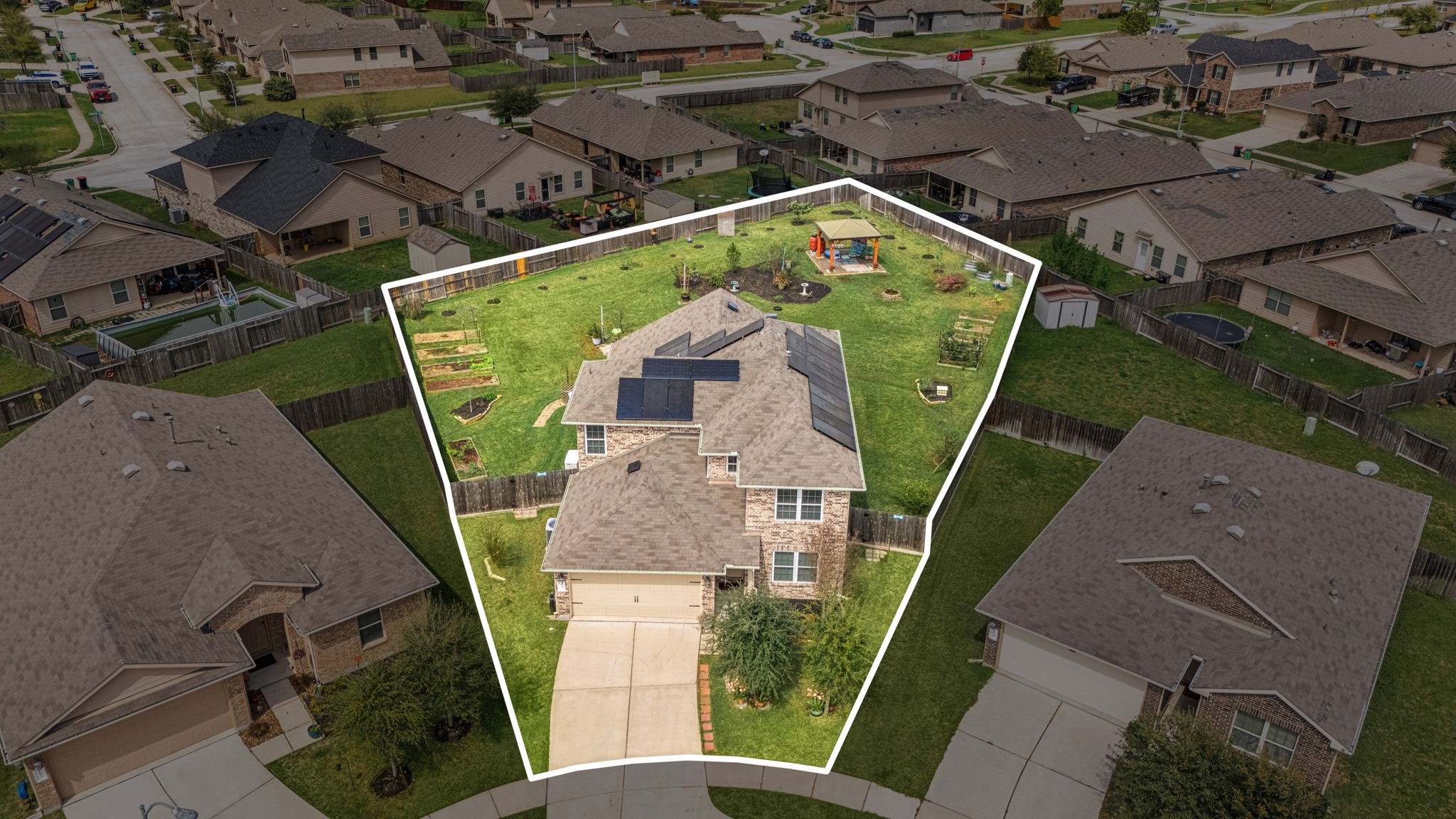 2627 Ski Lodge Drive Spring, TX 77373 - Photo 1 of 30 an aerial view of a house with a yard