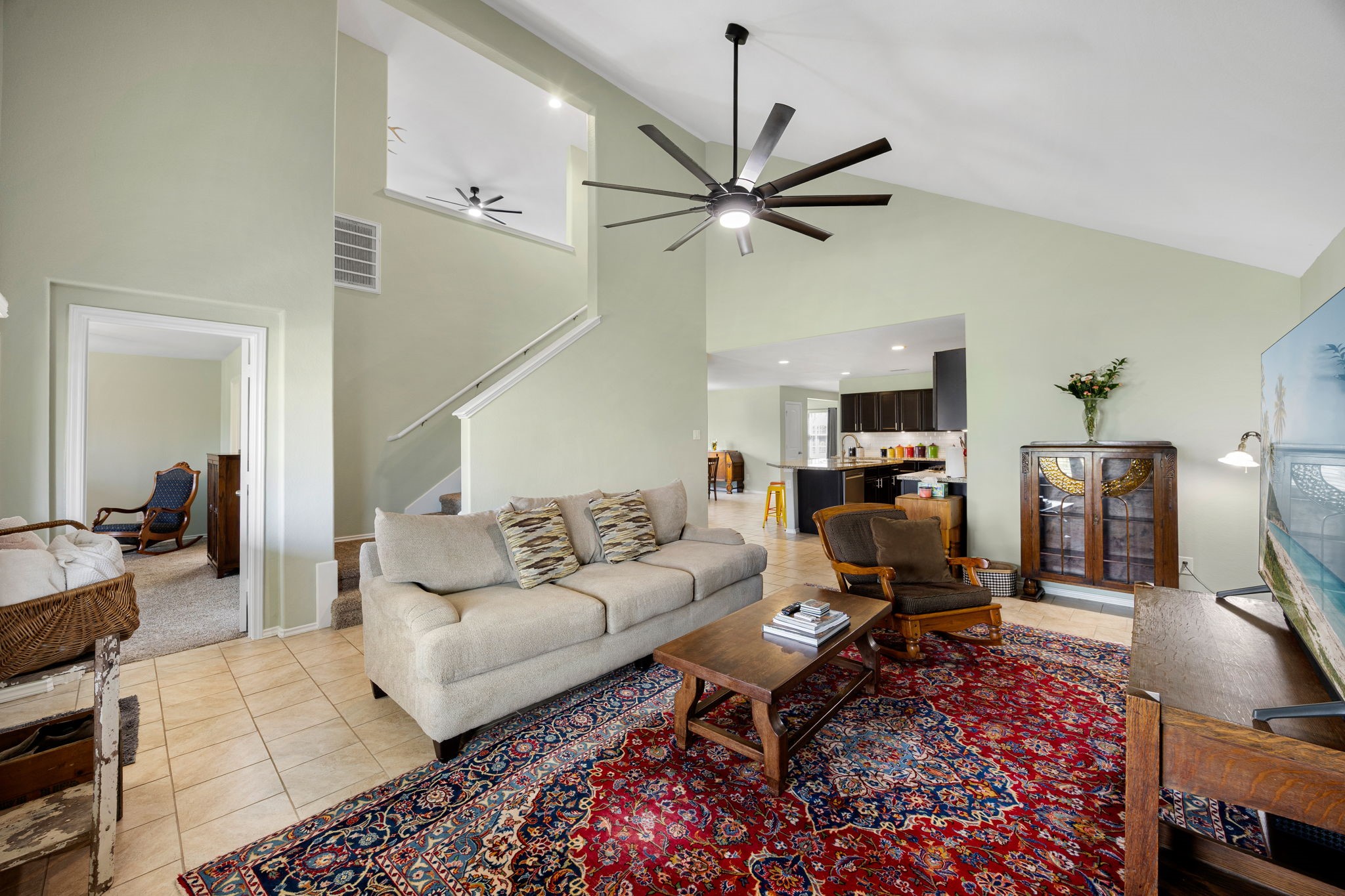 2627 Ski Lodge Drive Spring, TX 77373 - Photo 12 of 30 a living room with furniture and a flat screen tv