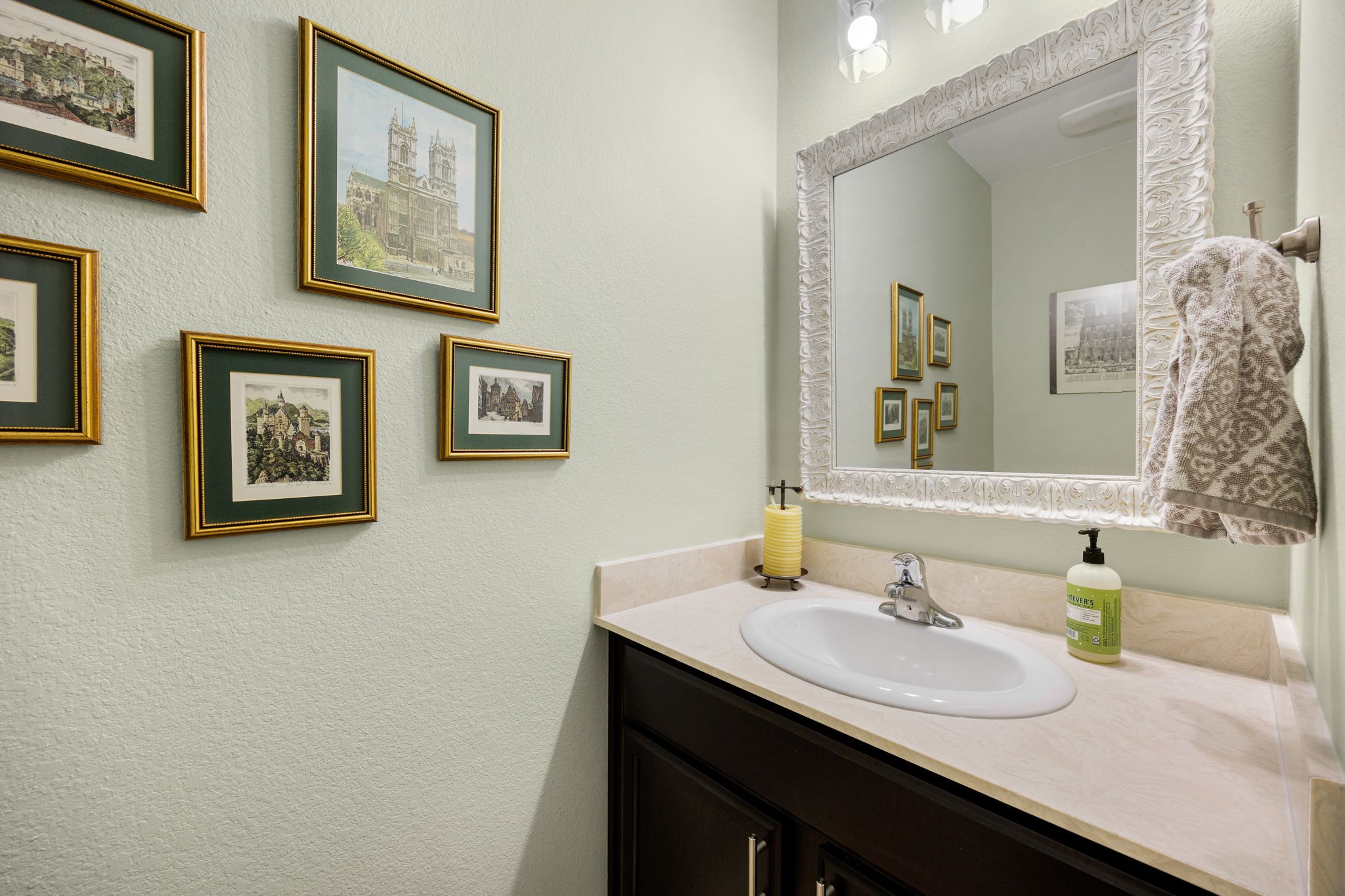 2627 Ski Lodge Drive Spring, TX 77373 - Photo 10 of 30 a bathroom with a sink and a mirror
