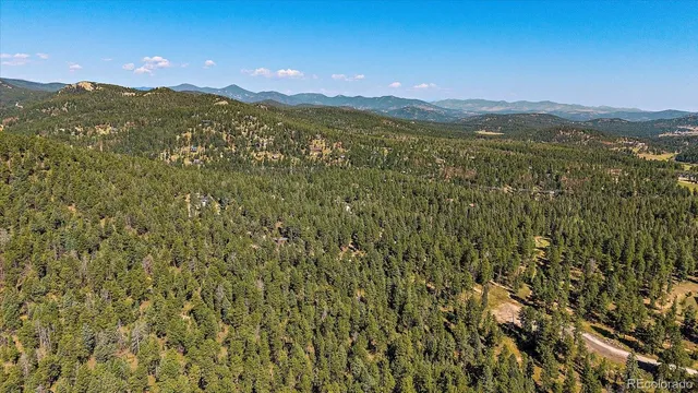 a view of a city with a mountain