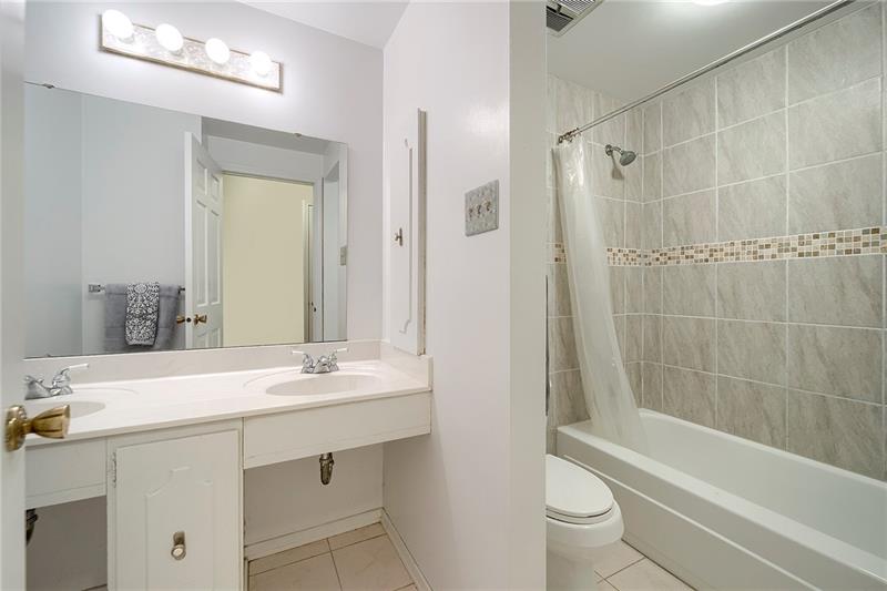 1410 Dutch Ridge Road Beaver, PA 15009 - Photo 20 of 23 Full bath with dual sinks & updated tiled shower stall.