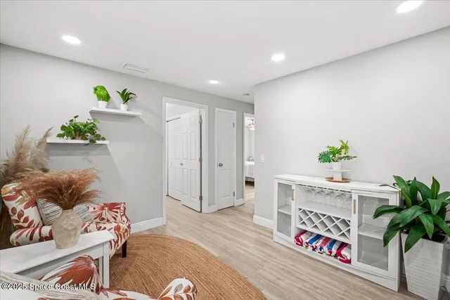 a bed room with a bed and a couch