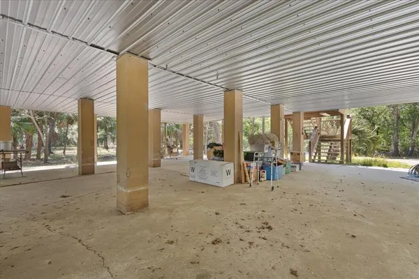 a view of a porch