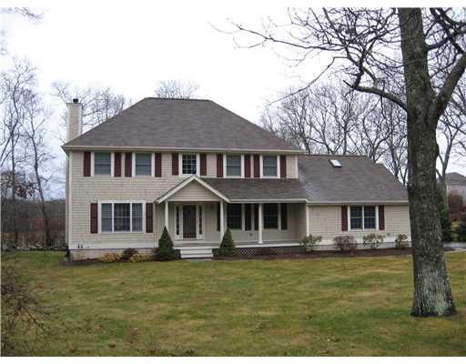 Exterior Front. Almost 300 feet of frontage on the Winnapaug Golf Course, spacious colonial with lots of upgrades throughout.