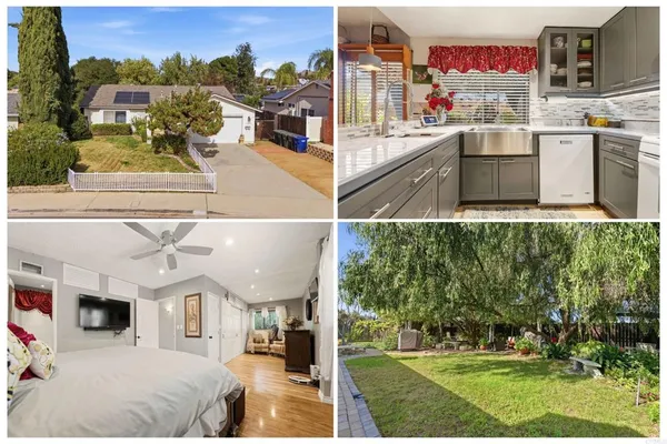 a view of a swimming pool and a back yard