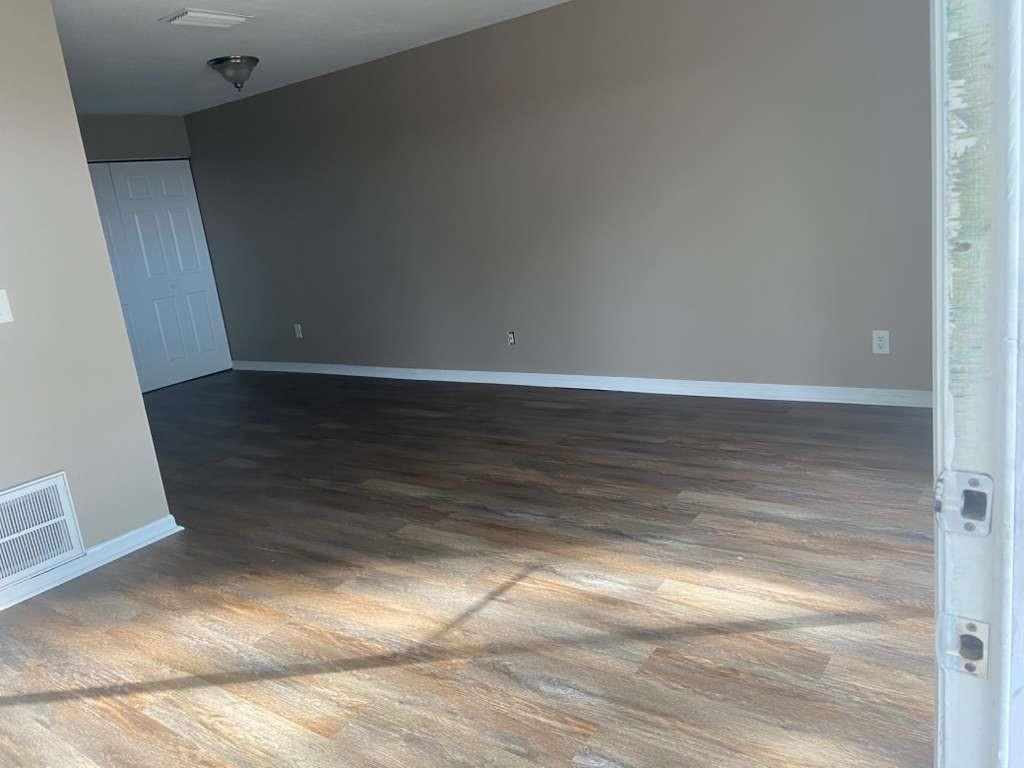 a view of wooden floor