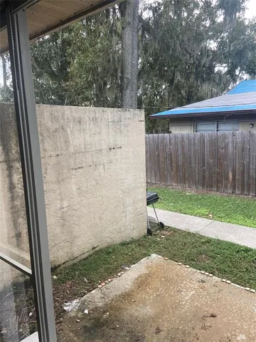 a view of small yard