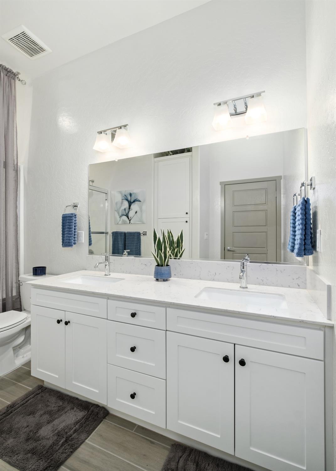 859 Maclure Avenue Madera, CA 93636 - Photo 26 of 53 a bathroom with a sink and a mirror