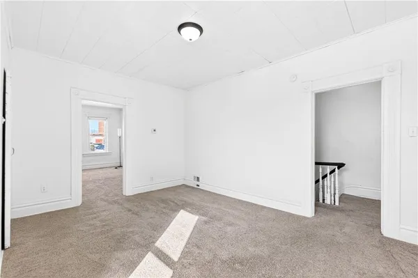 a view of a big room with closet and cabinet
