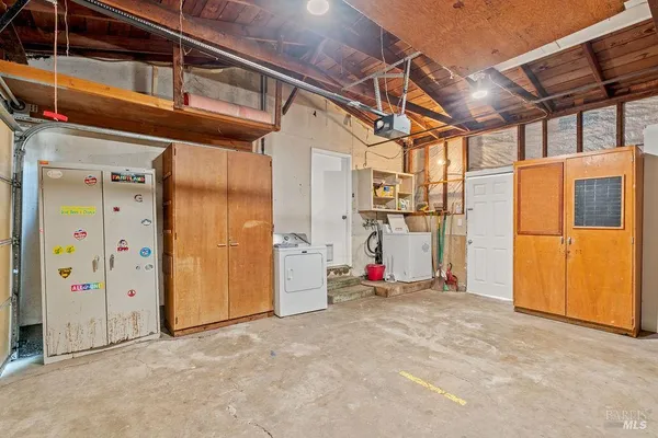 a view of storage and utility room