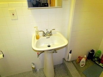 10 Moreland Street, Unit 2 Boston, MA 02119 - Photo 13 of 15 a bathroom with a sink and a mirror