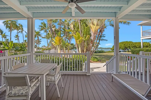 a view of a chairs on the roof deck