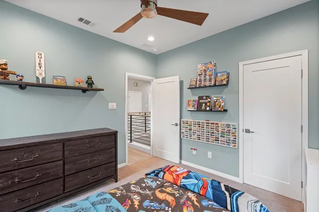 a view of room with stairs and furniture