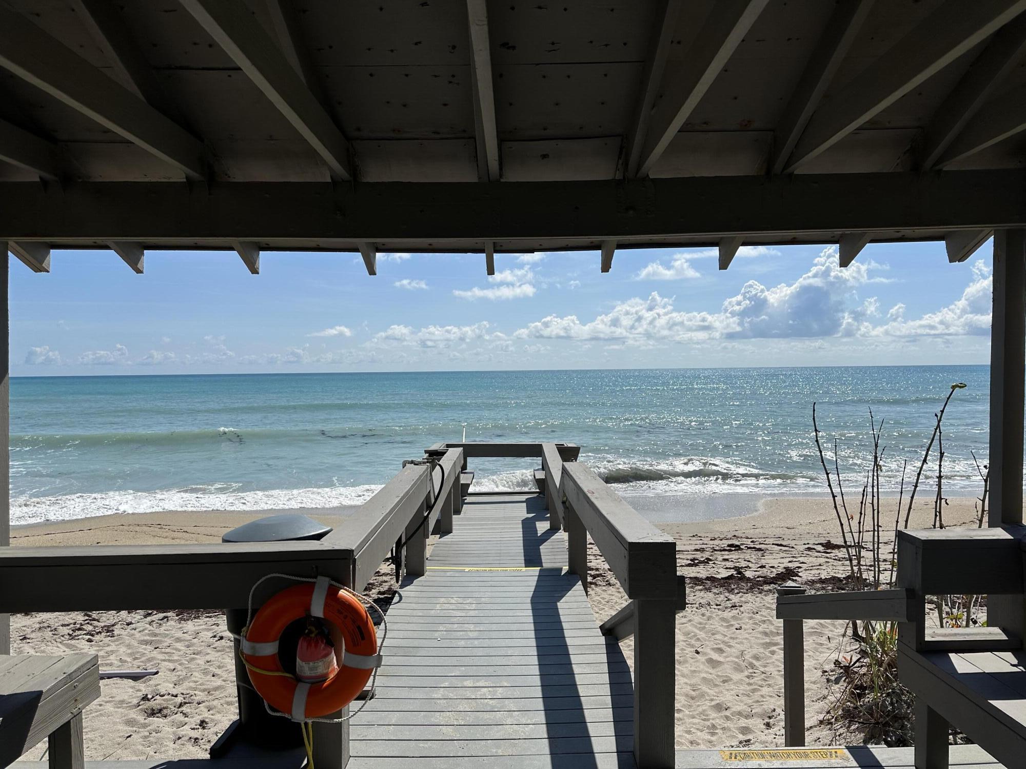 7370 South Ocean Drive, Unit 215 Jensen Beach, FL 34957 - Photo 29 of 51 a view of a balcony with an ocean