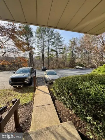 a view of yard from outdoor seating