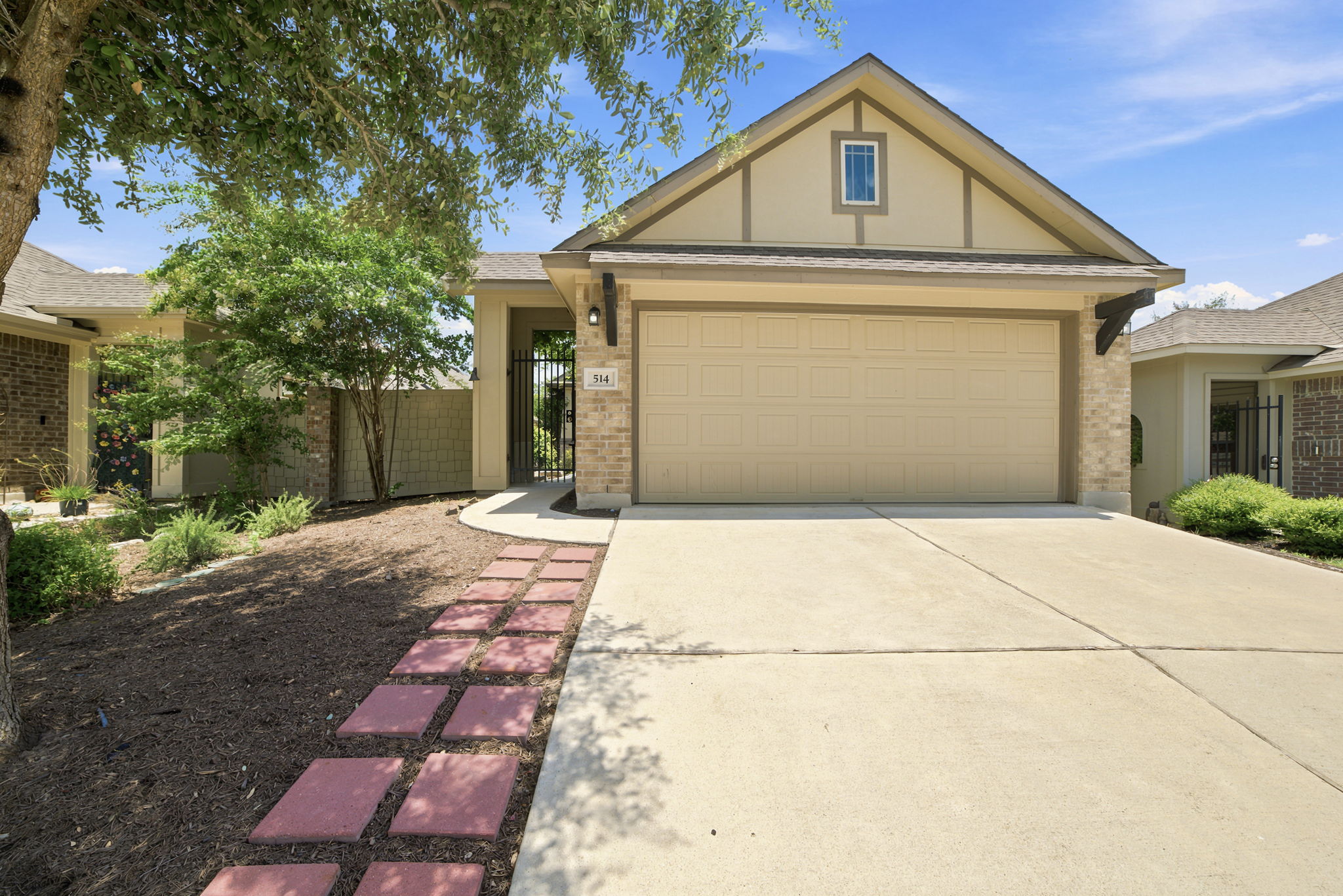 514 Nautical Loop Kyle, TX 78640 - Photo 1 of 24 A welcoming stone pathway leads to this charming residence with a convenient attached garage.
