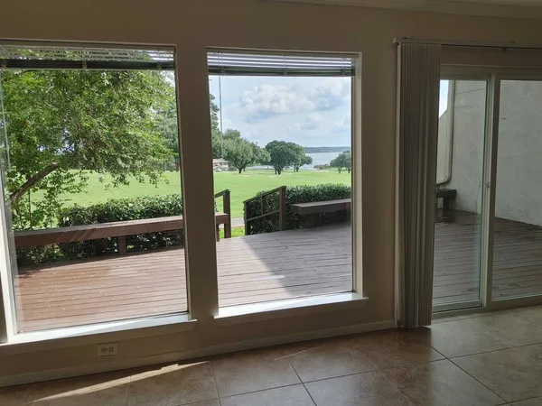 a view of backyard from window