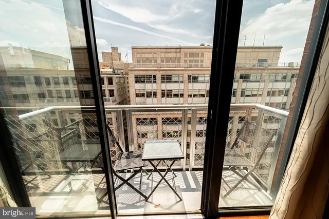 a view of a city from a window