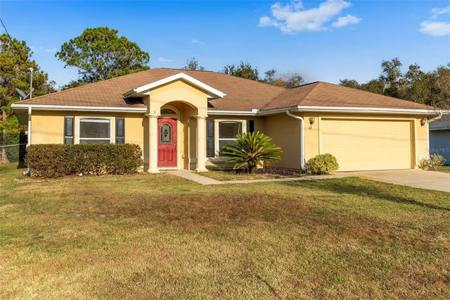 a view of a house with a outdoor space