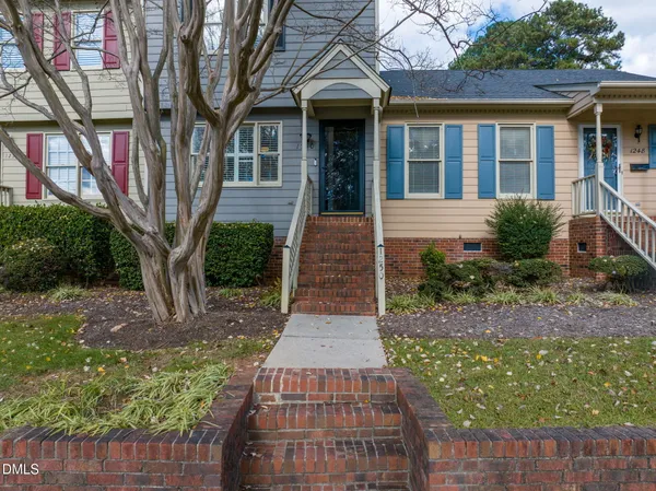 a front view of a house