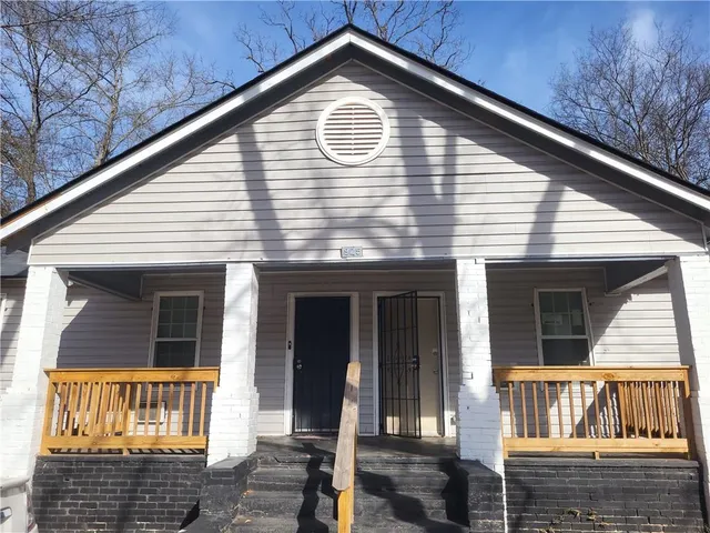 a front view of house