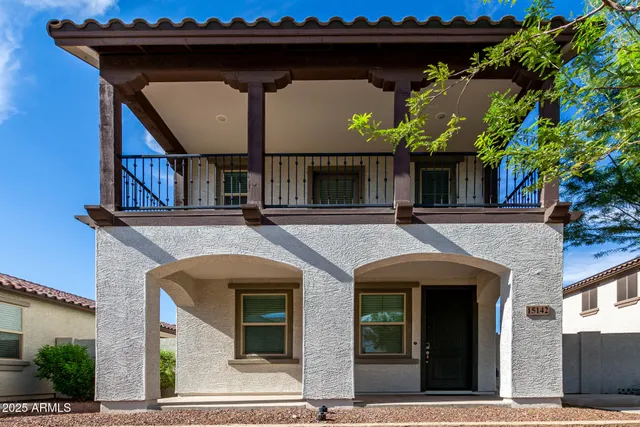 a front view of a house
