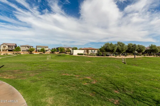 a view of a grassy field