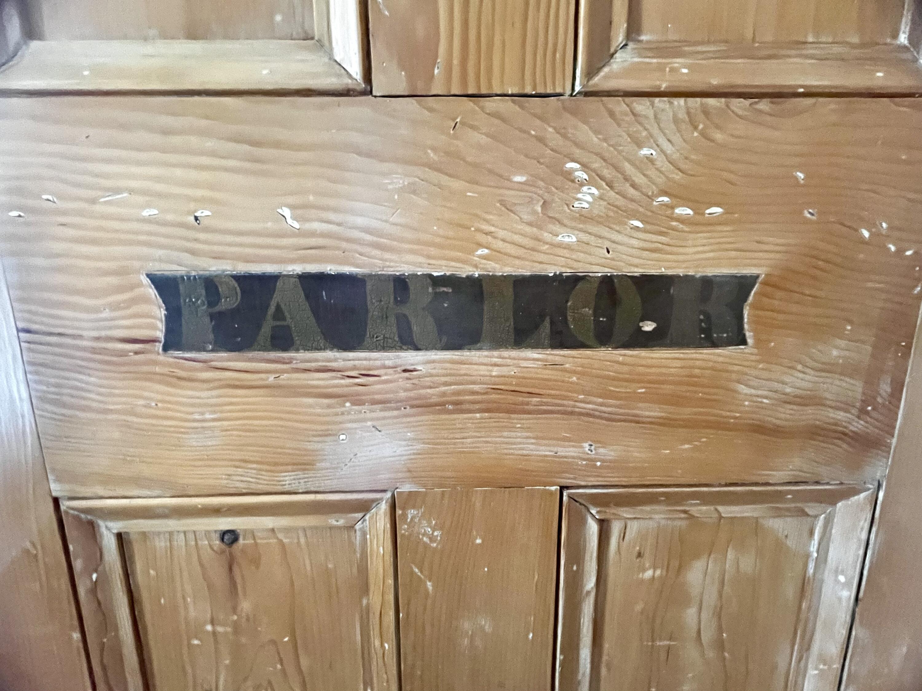 128 Old Airline Road Aurora, ME 04408 - Photo 33 of 74 Original sign entering the parlor