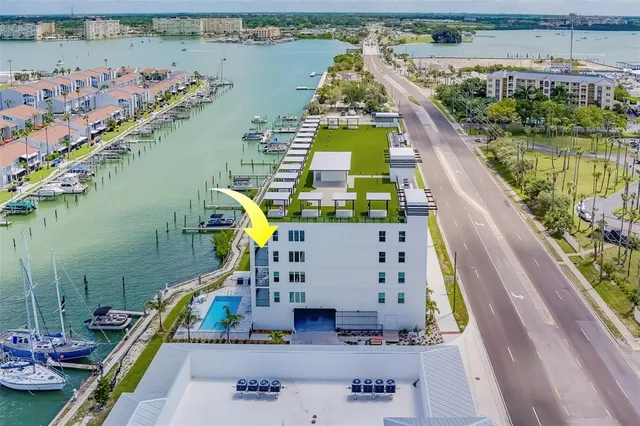 a view of a city with an ocean