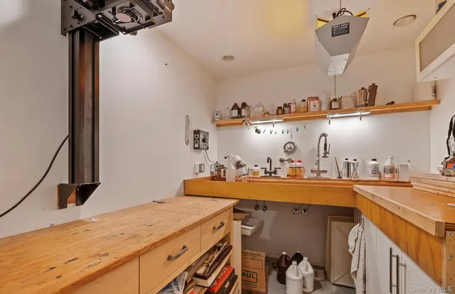 a view of a balcony with city view