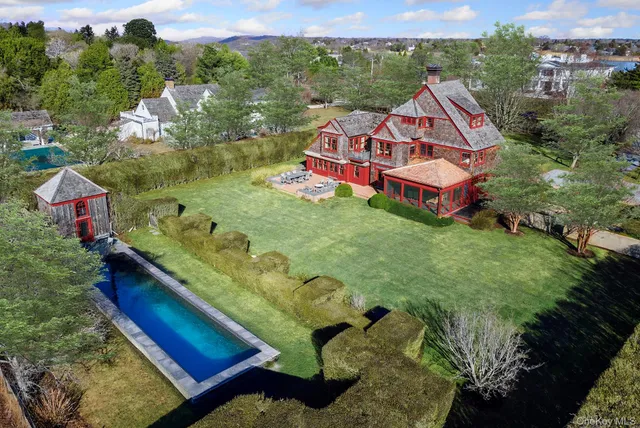 a bird view of a house