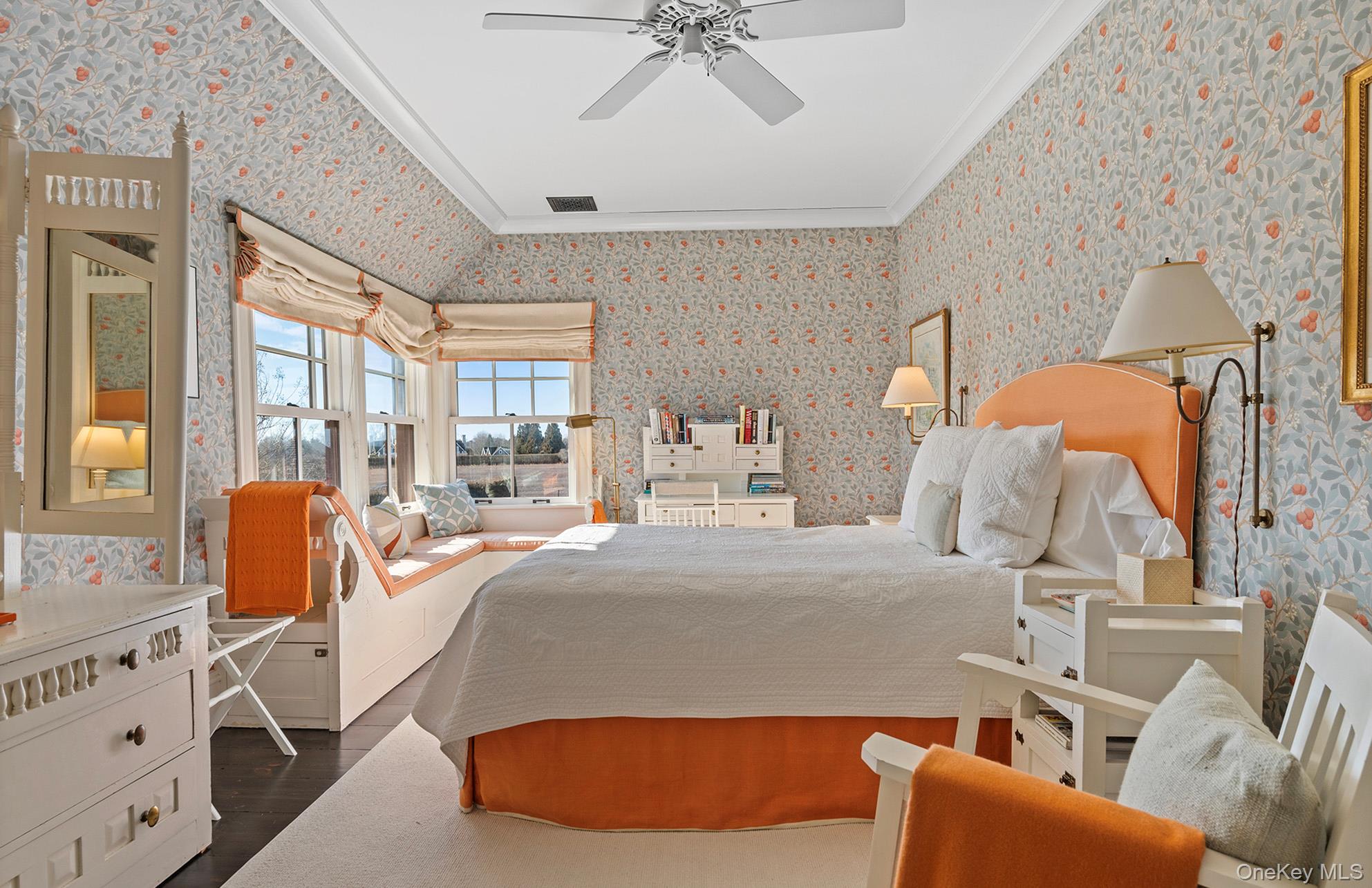 322 Rose Hill Road Water Mill, NY 11976 - Photo 33 of 33 a bed room with a bed and a couch