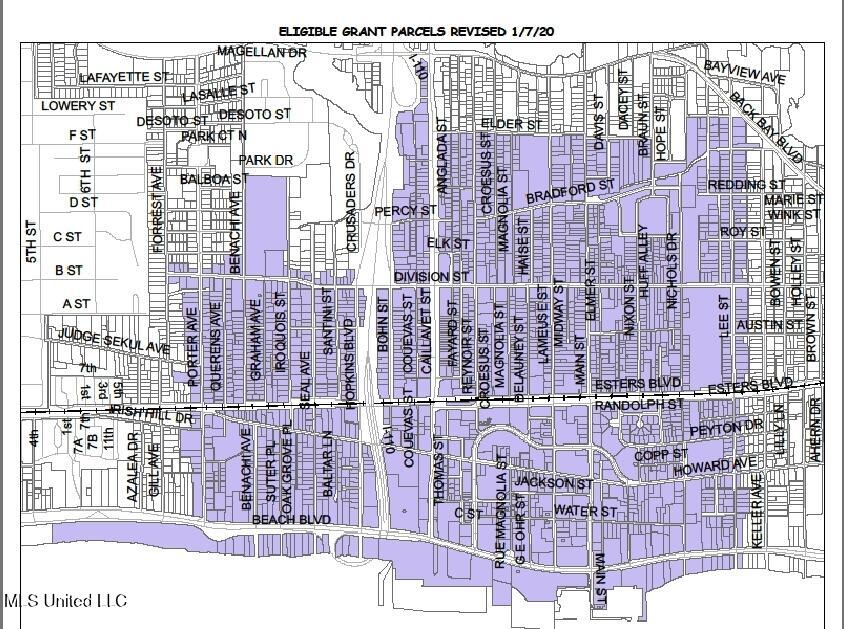 134 Oak Grove Place Biloxi, MS 39530 - Photo 8 of 10 Grant Map