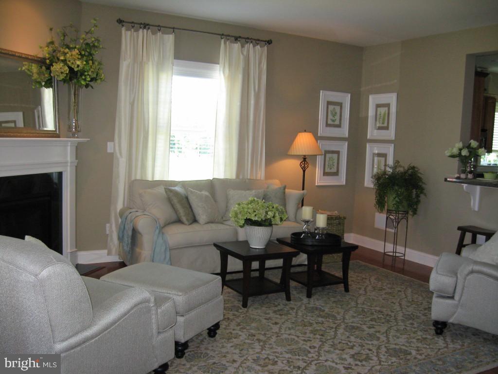 139 Baneberry Lane, Unit 15 Lititz, PA 17543 - Photo 5 of 9 a living room with furniture and a fireplace