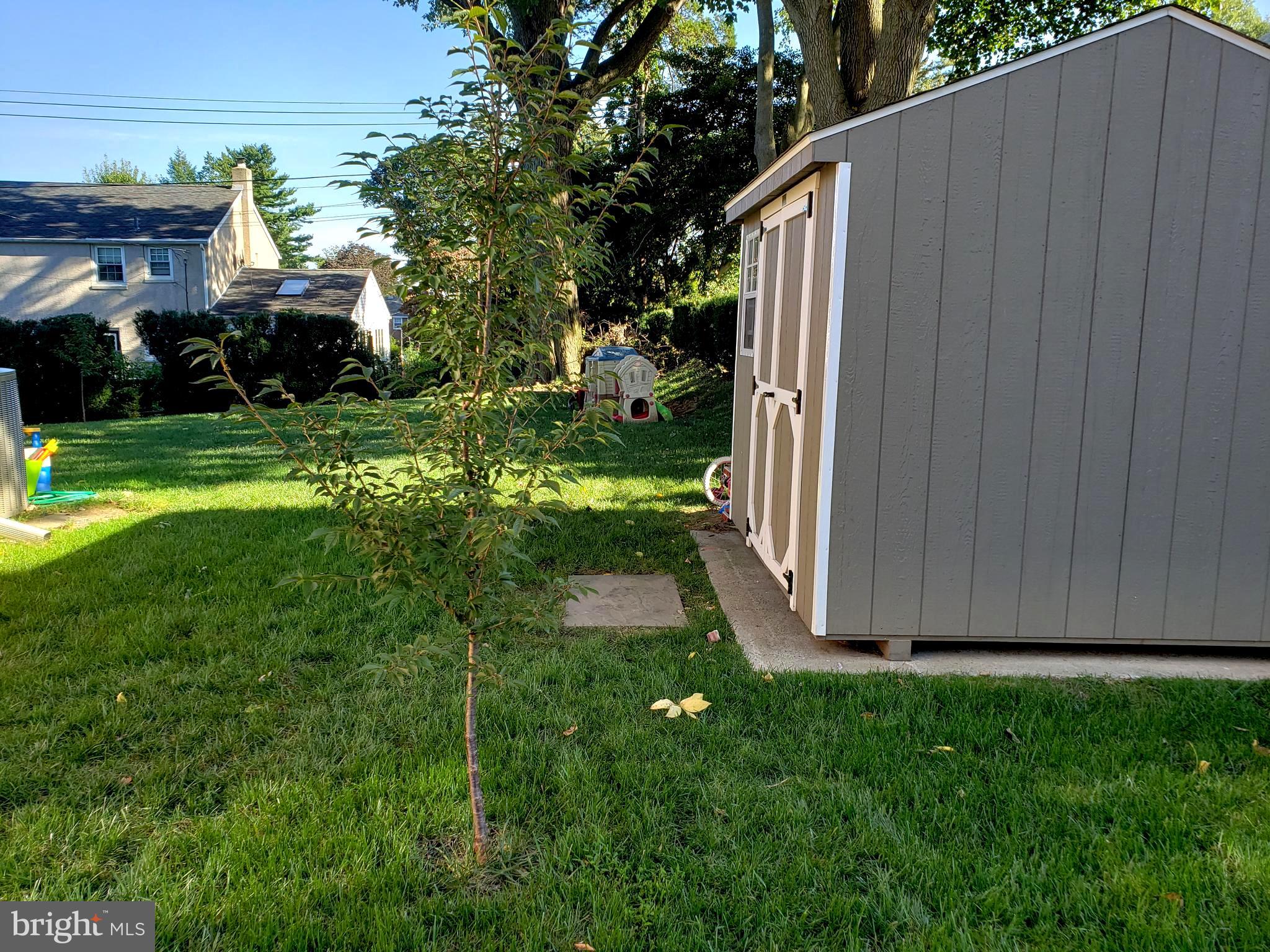 431 Northcroft Road Springfield, PA 19064 - Photo 3 of 43 Side yard with Newer Shed