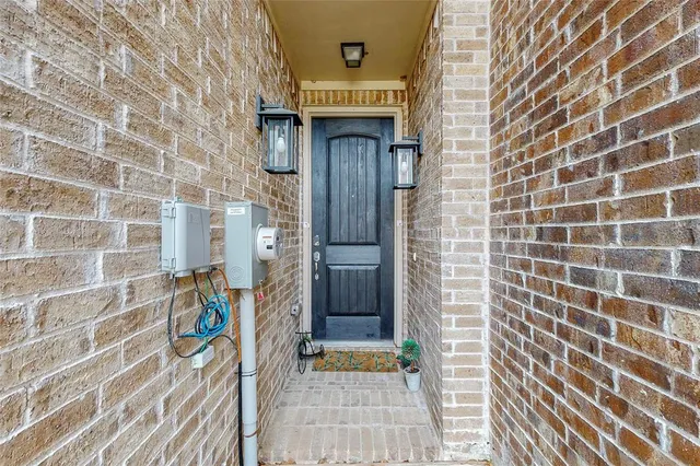 a door of a house with a door