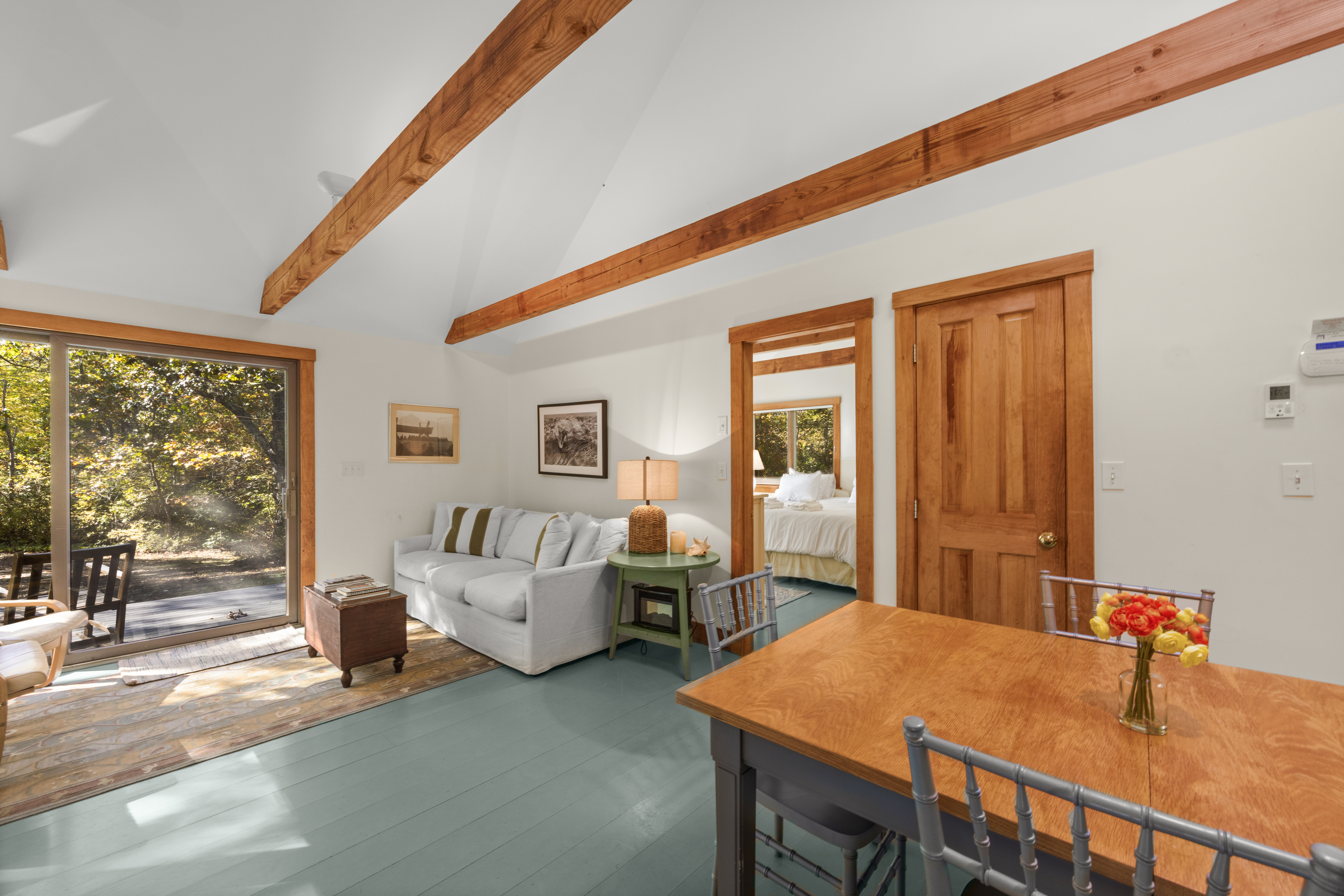 46 Tiercel Lane Chilmark, MA 02535 - Photo 5 of 20 a living room with furniture and large window