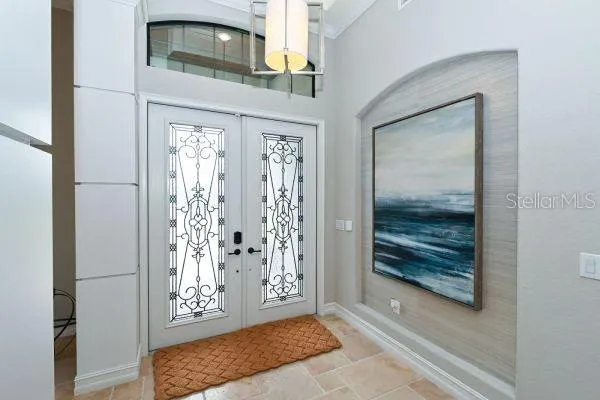 a view of front door