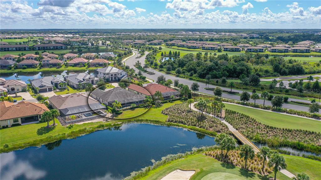 5507 Arnie Loop Lakewood Ranch, FL 34211 - Photo 66 of 68 an aerial view of residential houses with outdoor space