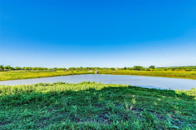 a view of a lake and beach