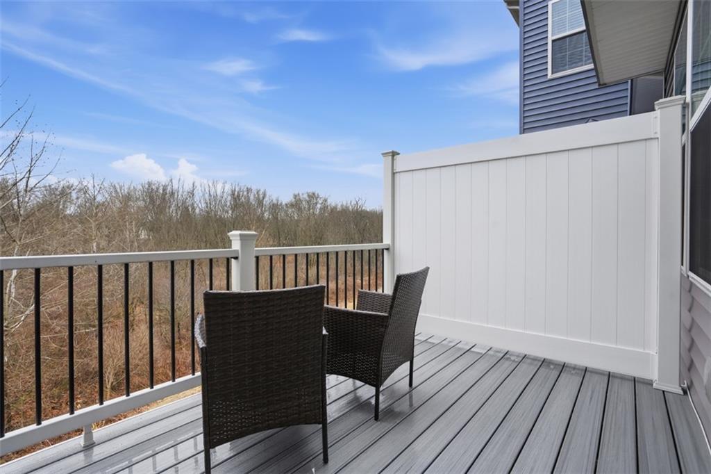 237 Truth Circle Harmony, PA 16037 - Photo 30 of 48 a view of balcony with wooden floor and fence