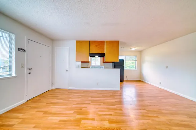 a view of a room with a natural light